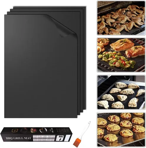 Miniatura 9 de Revestimientos de horno para la parte inferior del horno, paquete de 3 forros de horno antiadherentes grandes de 17 x 25 pulgadas de grosor