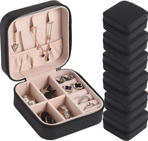 Miniatura 9 de Estuche de Joyería de Viaje para Damas de Honor, Caja de Regalo, Juego de 12 Estuches Pequeños de Joyería, Mini Organizador de Joyas, Estuche
