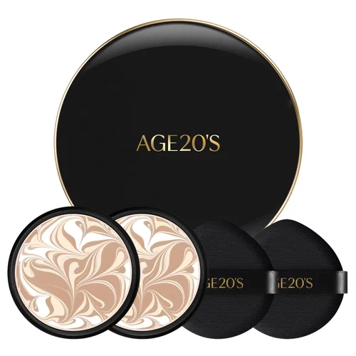 Miniatura 20 de AGE20'S Signature Essence Pact SPF 50+ Paquete de 1 13C PORCELANA Base en crema, acabado luminoso, cobertura natural Base cushion coreana
