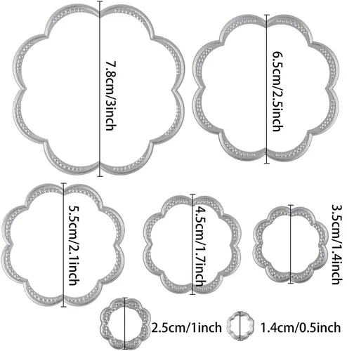 Miniatura 2 de DECORA Plantillas de estampado de troqueles de corte de metal para bricolaje álbum de recortes, álbum de fotos, herramientas decorativas para hacer