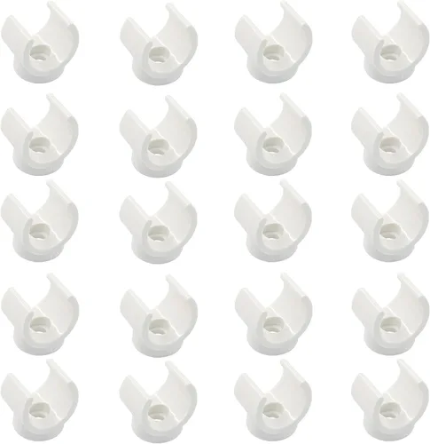Miniatura 9 de Litoexpe Abrazaderas de Soporte para Tubo de PEX de 1 Pulgada de Plástico - Soporte para Tubo de PVC de 25mm, Clips Blancos, Herramienta