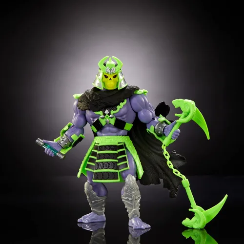 Miniatura 3 de Masters of the Universe Origins Turtles of Grayskull Skeletor Figura de Acción Articulable de Juguete, Tortugas Ninja Mutantes Adolescentes y Motu