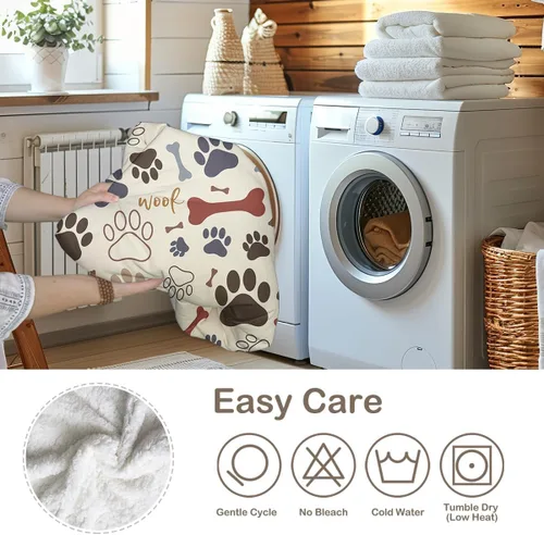 Miniatura 56 de Autumn Teddy Dog Patchwork Sherpa Blanket Fall Cozy Throw Blanket Cute Puppy Quilt Style Warm Soft Blanket for Couch Sofa Bedroom Decor 50x60 Inches