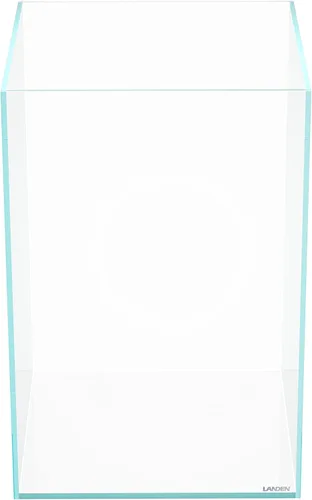 Miniatura 20 de LANDEN 25C 3.7 Galones Cubo Tanque de Acuario Sin Montura de Hierro Bajo, W9.84×D9.84×H9.84 pulg(25x25x25cm) 5mm de Grosor con Almohadilla