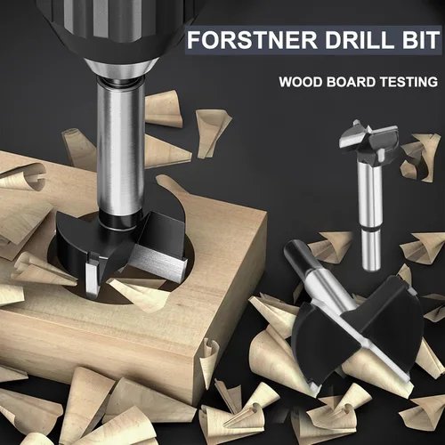 Miniatura 5 de Broca Forstner de 1-1/2 pulgadas, sierra de agujero de madera con punta de carburo de tungsteno para madera dura, madera contrachapada de plástico
