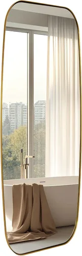 Miniatura 53 de ANDY STAR - Espejos ovalados negros para baño, espejo grande de 24x36 pulgadas con marco de metal negro mate oblongo para pared, espejo moderno