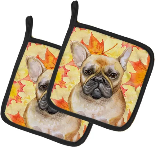 Miniatura 334 de Caroline's Treasures BB9655PTHD - Juego de soportes para ollas de cocina resistentes al calor, almohadillas calientes para horno, 7 1/2 x 7 1/2