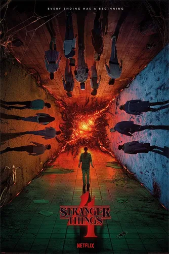 Miniatura 10 de Stranger Things 4 - Póster impreso para programa de televisión (estilo regular, temporada 4) (tamaño: 24 x 36 pulgadas) (póster laminado)