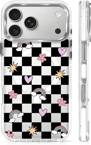 Miniatura 74 de Funda para iPhone 13/14 [compatible con Magsafe], funda magnética transparente de silicona a prueba de golpes con patrón de versículos de la Biblia