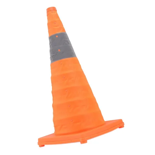 Miniatura 2 de Conos de tráfico plegables con collares reflectantes, cono naranja de seguridad desplegable multiusos con base rellenable para entrenamiento