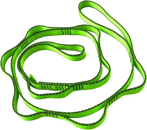 53 pulgadas de nylon cadenas de margaritas cuerda escalada cordón correas de lazo fuertes eslingas 23 kN aéreo yoga correas