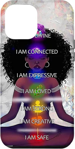Miniatura 26 de Black Women Chakra Connected Expressive Strong Curly Hair Case for iPhone 17