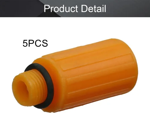 Miniatura 4 de Othmro Conector de enchufe de aceite de rosca macho de 1/8, accesorios de repuesto para compresor de aire, 0.354 in de diámetro de rosca, tapón