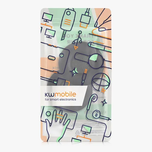 Miniatura 7 de kwmobile Almohadillas compatibles con almohadillas JBL Tune 600 / 500BT / 510BT / 520BT / 450 – 2 piezas de repuesto para auriculares, color negro