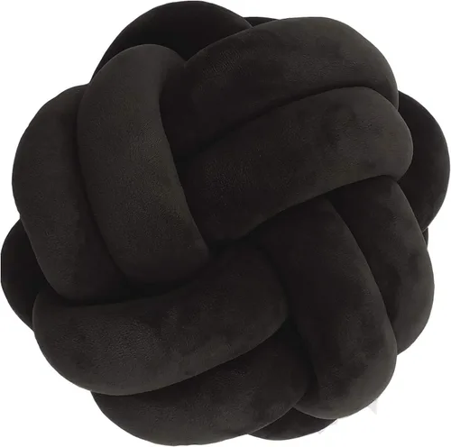 Miniatura 20 de Cyprinus Carpio Elastic Vevet - Almohada de 2 hebras hecha a mano con nudo, cojín de suelo, decoración de bola para el hogar, 10.6 pulgadas (blanco)