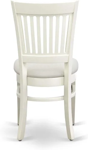 Miniatura 9 de East West Furniture BOVA5-LWH-C - Juego de comedor de 5 piezas para 4 personas, incluye una mesa de cocina redonda y 4 sillas de comedor tapizadas