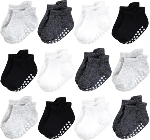 Miniatura 20 de Hudson Baby Calcetines antideslizantes unisex para bebé, Rosado Multi Girl