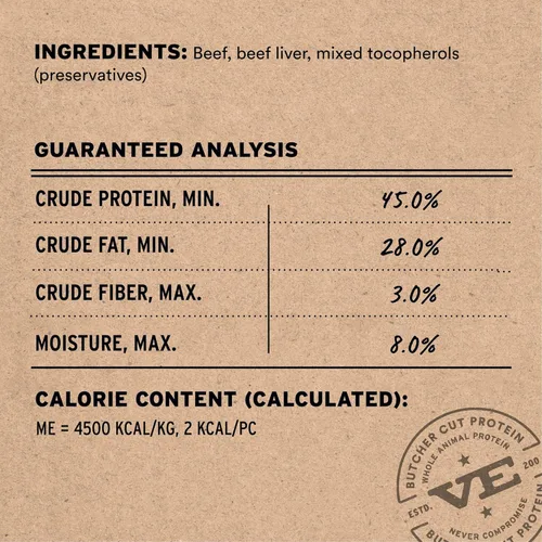 Miniatura 3 de Vital Essentials - Golosinas de ternera para perros, 2.5 oz Liofilizadas crudas Proteína única Golosinas de entrenamiento de alta calidad
