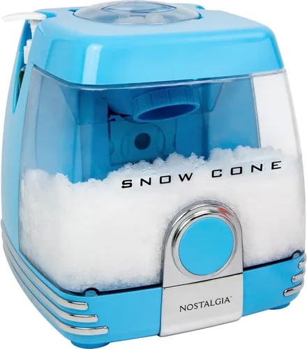 Miniatura 12 de Nostalgia Estación de Bebidas Congeladas Retro de 40 Onzas - Máquina de Granizado y Raspadora de Hielo con Mezcla Automática para Refrescos, Rojo