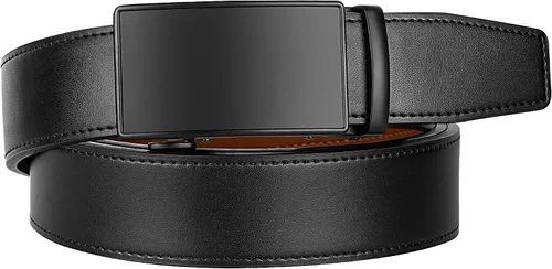 Miniatura 5 de Zitahli Men's Belt,Ratchet Belt Dress with Premium Leather,Slide Belt with Easier Adjustable Automatic Buckle