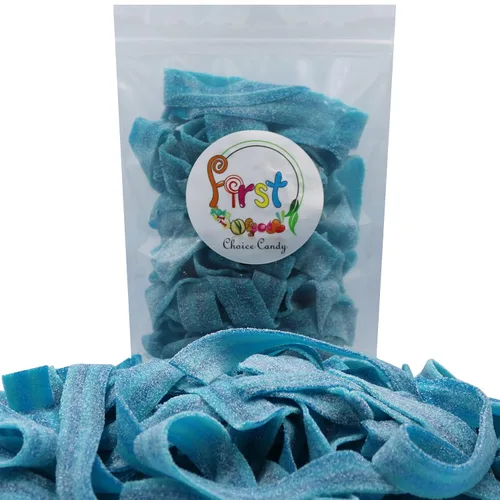 Miniatura 2 de Cinturones de Gomitas Ácidas de Varios Colores (Azul Baya (Arándano), 1 Libra)