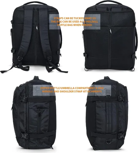 Miniatura 5 de Bolsas de equipaje para debajo del asiento de 18 x 14 x 8 pulgadas y 17 x 10 x 9 pulgadas para United Airlines o American Airlines, Spirit, Frontier
