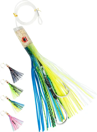 Miniatura 11 de BLUEWING Señuelo de Curricán para Pesca Mayor de 6 pulgadas/9 pulgadas/11 pulgadas/12 pulgadas/14 pulgadas/15 pulgadas/20 pulgadas, Aparejos de Agua
