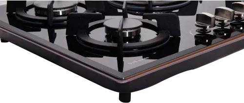 Miniatura 7 de Cocina de gas de 30 pulgadas, estufa de gas de 5 quemadores de vidrio templado incorporada, estufa de gas convertible a GLP/GN, estufa de gas