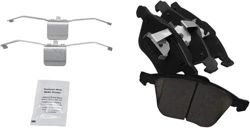 Miniatura 4 de TRQ Kit de pastillas de freno delantero y rotor, kit químico de freno, pastillas de freno de cerámica compatible con Volvo XC90 2003-2014