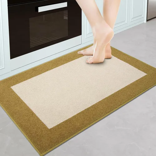 Miniatura 44 de Indoor Door Mat 20" x 32", Washable Kitchen Rug, Non Slip Entryway Rug for Floor, Absorbent Entrance Throw Rug for Laundry, Bathroom, Door