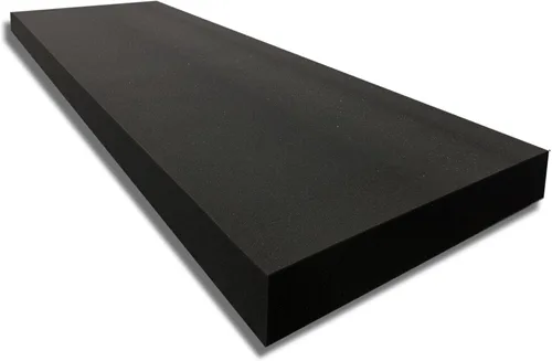 FoamTouch Espuma de Alta Densidad Gris Carbón de 2 pulgadas de grosor x 24 pulgadas de ancho x 72 pulgadas de largo, Ideal para Acolchado de Espuma,
