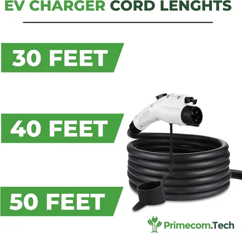 Miniatura 3 de Primecom.Tech Cargador de vehículo eléctrico de nivel 2 (EV) Amperaje ajustable