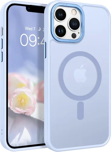 Miniatura 12 de BENTOBEN Funda magnética para iPhone 13 Pro Max, [Compatible con MagSafe] translúcida mate esmerilada, antihuellas, delgada, a prueba de golpes