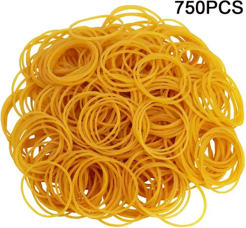 Miniatura 3 de AMUU Bandas de goma, 750 unidades de tamaño de 0.984 in, 1 pulgada, banda de goma pequeña para suministros de oficina, escuela, hogar, banda