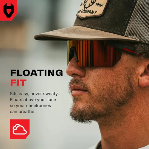 Miniatura 6 de NoCry Gafas de Sol ANSI Z87 para Hombres o Mujeres con Protección Anti-Rayones y 100% UV — Gafas de Seguridad con Lentes de Alto Contraste Teñidas