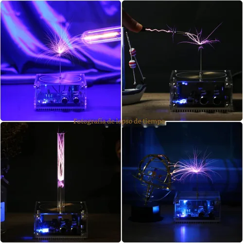 Miniatura 6 de Joytech Bluetooth Music Tesla Coil Arco Plasma Bocina de transmisión inalámbrica Modelo de juguete de escritorio experimento SSTC SS02