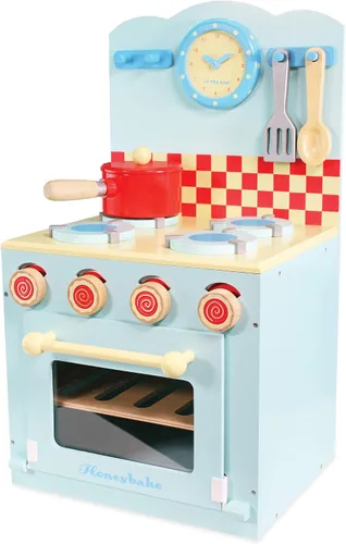 Miniatura 10 de Le Toy Van - Juego colorido de horno y placa de madera para hornear de miel Juego de juguetes de cocina de juego de simulación de madera