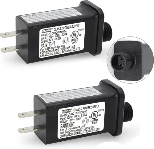 PremierAdapter - Paquete de 2 fuentes de alimentación RKPO-UL1200750IP44-1, ZH-K009C-01200750-C-01W, RH-120-1000U4-1, TS-8W12V, CZJUTAI