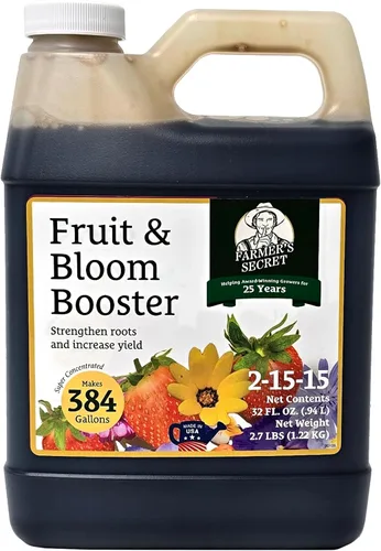 Miniatura 9 de Farmer’s Secret Fertilizante de Frutas y Estimulación de Floración (8oz) - Súper Concentrado - Aumenta la Floración y el Rendimiento en Todas
