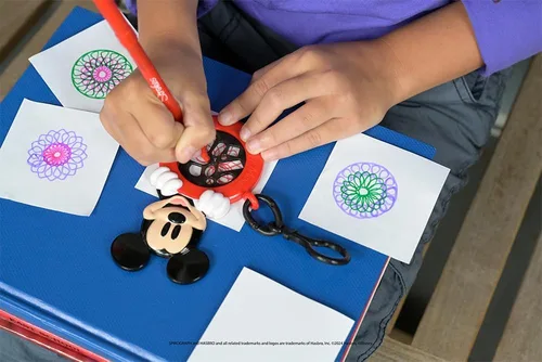Miniatura 3 de Spirograph Cyclex Clip Mickey Mouse - Disney - La manera fácil de hacer innumerables diseños increíbles - Rueda giratoria para plantilla - Viajes a