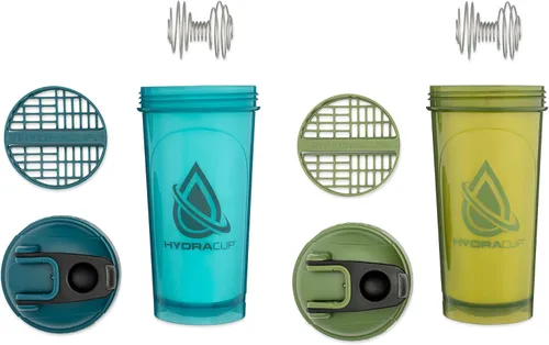 Miniatura 2 de Hydra Cup ProFlow - Botellas agitadoras de 28 onzas para batidos de proteínas, vasos agitadores con batidor de bola, botella agitadora con asa