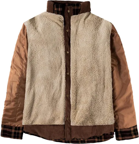 Miniatura 3 de Mr.Stream Camisa Chaqueta de Franela a Cuadros Casual para Exteriores de Manga Larga Vintage con Botones para Hombre
