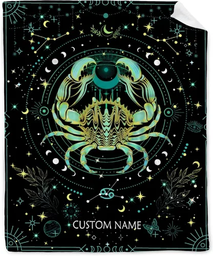 Miniatura 13 de Manta personalizada de escorpio Regalos de manta de constelación personalizada Manta de franela decorativa de astrología Regalos