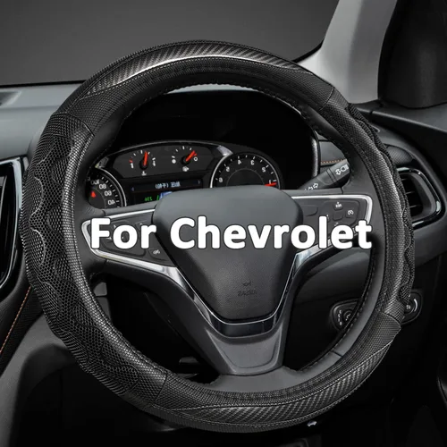 Miniatura 11 de Funda para volante GIANT PANDA para Chevy Silverado - Funda para volante de coche para Chevrolet Colorado Tahoe - Negro