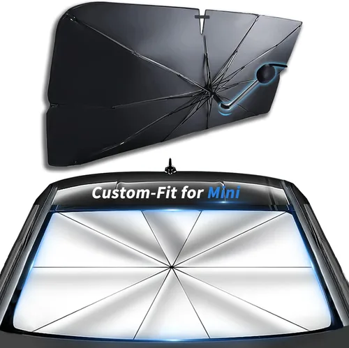 Miniatura 9 de Parasol a medida para el parabrisas de Porsche, parasol para automóvil con bloqueo UV y mango flexible de rotación de 360°, diseñado para accesorios