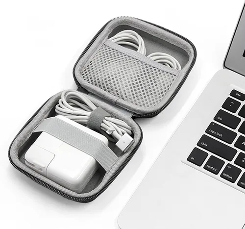 Miniatura 6 de Estuche Cargador para Macbook, Bolsa Organizadora Electrónica Portátil, Bolsa de Almacenamiento de Viaje para Accesorios de Laptop, Adaptador