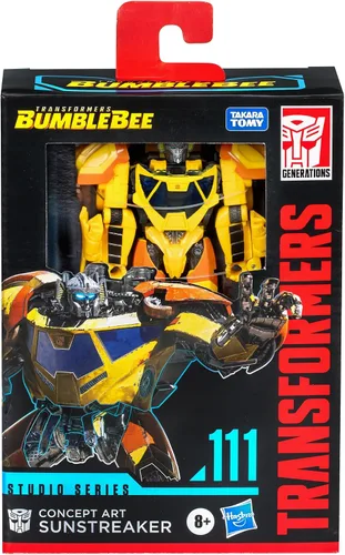 Miniatura 2 de Transformers Toys Studio Series Deluxe Bumblebee 111 Concept Art Sunstreaker - Figura de acción de conversión de 4.5 pulgadas, 8+