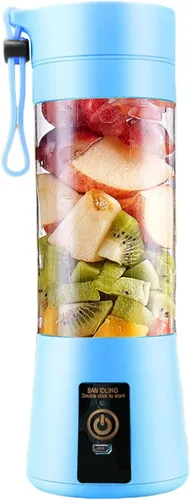 Miniatura 6 de Licuadora portátil inalámbrica, mini licuadora para batidos y batidos, 4 cuchillas de acero inoxidable para un potente rendimiento de mezcla