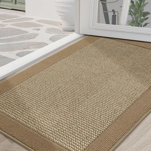 Miniatura 28 de BEQHAUSE Tapete para puerta interior de 20 x 32 pulgadas, tapete antideslizante para entrada, lavable, resistente a la suciedad, tapete