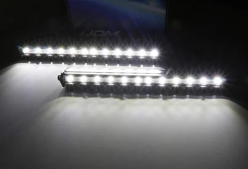 Miniatura 8 de iJDMTOY Kit de barra de luz LED para parrilla delantera compatible con Ford F150 XL XLT 2018-2020, incluye barras de luz LED delgadas de alta